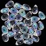 Czech Glass Beads 9mm Drop Crystal Clear AB (50)