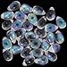 Czech Glass Beads 9mm Drop Crystal Clear AB (50)