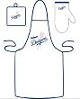 Los Angeles Dodgers Grilling Apron Set - Baseball Sports Merchandise