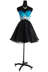 A-line Strapless Sweetheart Organza Natural   Waistline Lace-Up Mini Dress 