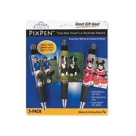 Cottage Mills PixPen, Holds Photos up to 2.5 x 1.75, Black Acid Free Ink, Pack of 3.