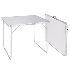 Oxid7 Klapptisch, Campingtisch, Koffertisch, Falttisch, Mehrzwecktisch, mit MDF Tischplatte klappbar, faltbar - Ma�e (LxBxH): 60 x 80 x 68cm