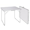 Oxid7 Klapptisch, Campingtisch, Koffertisch, Falttisch, Mehrzwecktisch, mit MDF Tischplatte klappbar, faltbar - Ma�e (LxBxH): 60 x 80 x 68cm