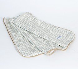 Esquire Houndstooth Check Throw with Softee Back by glenna jean
