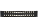 32 Port Fully Loaded BNC Coaxial Patch Panel - 2U
