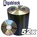 Gigablock 600pcs CD-R 52x 700MB 80Min Silver top Premium Quality