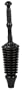 G.T. Water Products, Inc. MP1600 1.6 Gallon Master Plunger Low Flush, Black