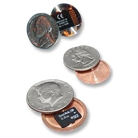 US Mint Quarter - Micro SD Card Covert Coin - Secret Compartment US Quarter