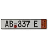 German Zoll European Plate custom made to order