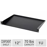 1U 12-inch Component Shelf