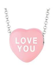 Sweethearts Enamel "Love You" Heart on 16" Necklace with Gift Box