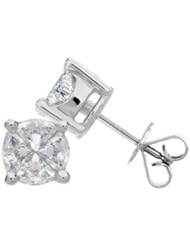 Quattour for Amoro Diamond Earrings in 18kt White Gold