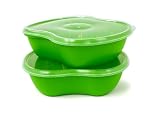 Preserve Square 25-Ounce Food-Storage Container, Set of 2, Apple Green