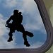 Halo 3 Black Decal Spartan Sniper PC Xbox 360 Car Sticker