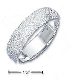 Sterling Silver Womens 5mm Stardust Band Ring - Size 6.0