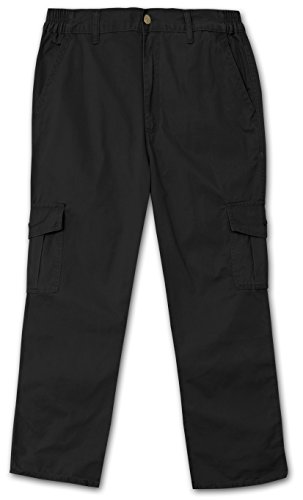 Full Blue Side Elastic Big and Tall Cargo Pant