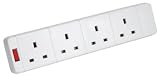 Review Skytronic  / MSC04 4 gang 13A trailing socket with neon