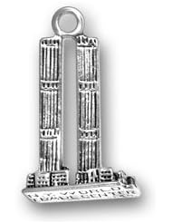 Sterling Silver 3D New York World Trade Center Memorial Charm