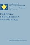 Prediction of solar radiation on inclined surfaces
