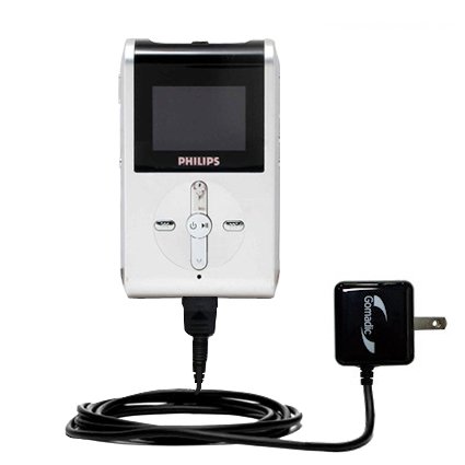 Rapid Wall Home AC Charger for the Philips GoGear Micro Jukebox 2GB HDD082/17   uses Gomadic TipExchange Technology