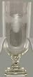 Individually Hand Etched Honeybee Glass Tall Urn 12 3/4"H, 5 1/2"D