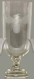Individually Hand Etched Honeybee Glass Tall Urn 12 3/4"H, 5 1/2"D