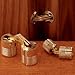 SOSS BH104 Hidden Barrel Hinge, Brass, 27/64x25/64 in