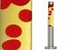Lava peace lamp, red / blue