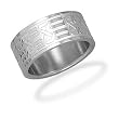 Stainless Steel Men's Ring with Design on the Band