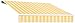 Awntech 18-Feet Galveston Semi-Cassette Left Motor with Remote Retractable Awning, 120-Inch Projection, Almond Multi