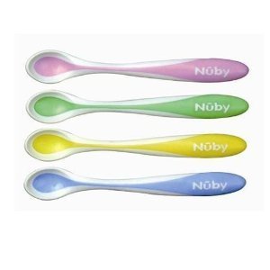 Nuby Hot Safe Spoons 4 Pack BPA FREE