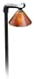 Rust Brown Tea Stain Shade 21" High Path Light