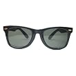 Black Wayfarer Blues Brother Sunglasses with Smoke Lens