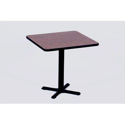 29 High Square Bar and Café Table Diameter: 24 Square, Color: Mahogany