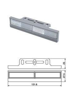 前かご取り付け用フロントリフレクター　RR-0217-GEW　BF-1金具付き
