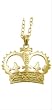 FLAT CROWN PENDANT NECKLACE