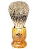 Omega Peachy Silver Tip Badger Hair Shaving Brush - #617