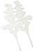 Weddingstar Traditional Script Brushed Silver Asian Double Happiness Cake Top