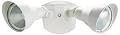Designers Edge L-1639WH 6 Watt Super Bright LED Double Floodlight, White
