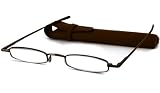 Review Able Vision  / Able Vision Tube Readers Reading Glasses - Pen Pocket Brown