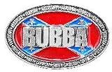 Rebel Belt Buckle BUBBA, 4 x 2-1/2