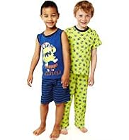 2 Pack Pure Cotton Monster Pyjamas