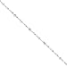 Sterling Silver Twisted Diamond Cut With Balls 9-10in Adjustable Anklet