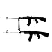 NERD CLEAR® Ultra Mobiles Softair Sturmgewehr mit Dreibein! Doppelpack Sparset!