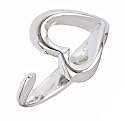 Celebrity Silver .925 Sterling Silver Heart Ring
