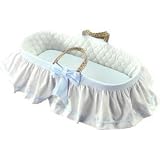 Skirted Gingham Moses Basket