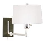 Robert Abbey Wonton Collection Silver Swing Arm Wall Lamp