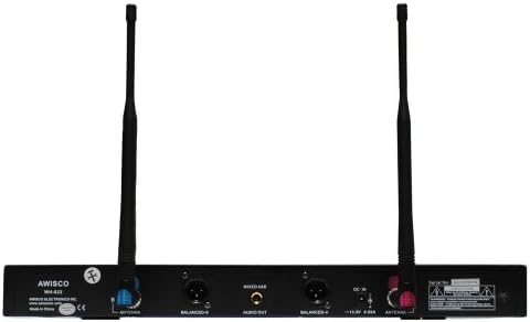 Awisco UHF Wh822hl Lapel (Lavalier) & Handheld Combo Wireless Microphone
