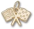 Chevy Corvette C2 Logo 3/8" Charm/Pendant -14K/10K, Stainless Steel or Gold Plated