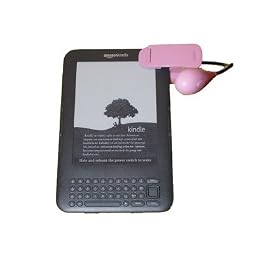Pink LED Clip-On Reading Light for Kindle 3G Wireless Reading Device - 12 Month Warranty